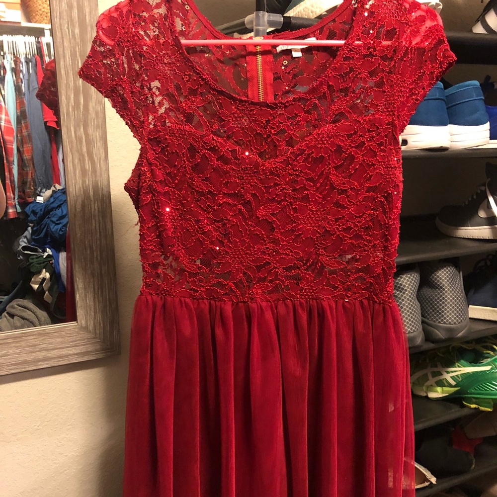Red Lace Dress